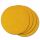 Artikelansicht für 4 Filzuntersetzer, rund, in der Farbe gelb.